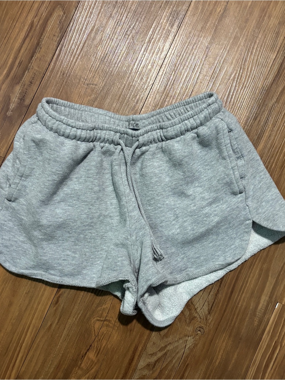 Brandy Melville Light Gray Terry Athletic Shorts
